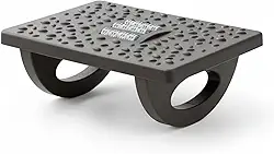 Gshield Apoio Descanso Ergonômico Office Armor para os Pés com Movimento Balanço 180° e Massageador Texturizado, Preto