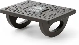 Gshield Apoio Descanso Ergonômico Office Armor para os Pés com Movimento Balanço 180° e Massageador Texturizado, Preto