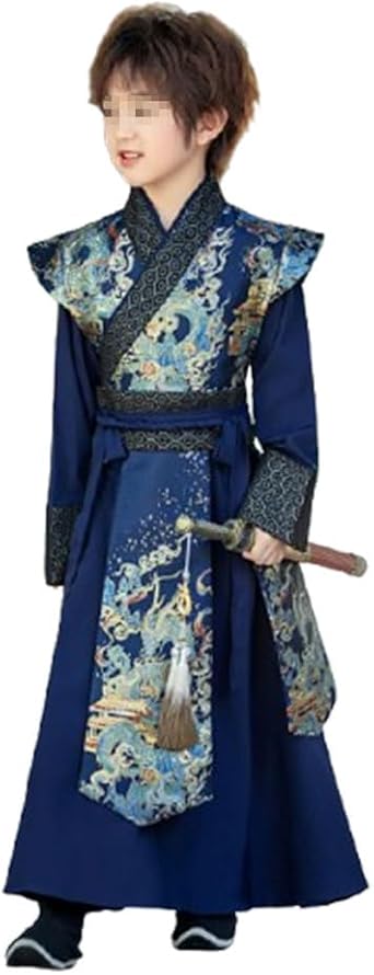 Boys Hanfu Childrens Chinese Traditional Ethnic Tang Suit Ancient Performance Cosplay Costume