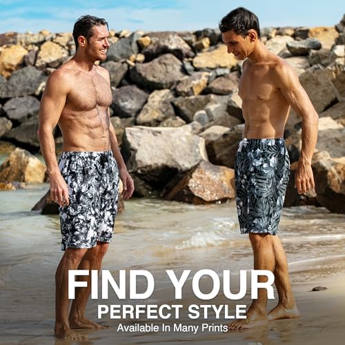 Image of Kanu Surf Men's Big Viper Extended Size Stripe Swim Trunk