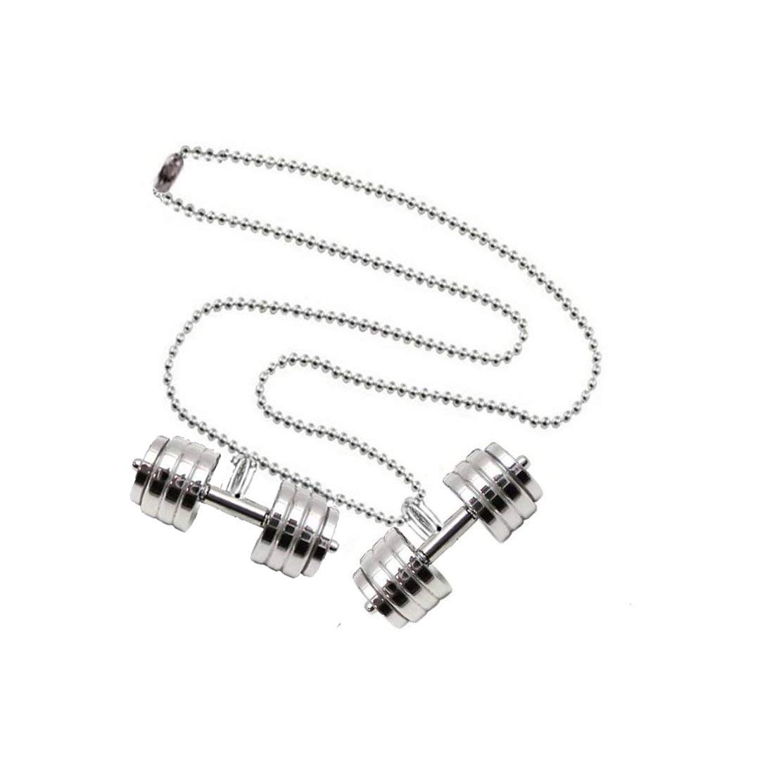 Barbell Dumbbell Necklace Pendant Dog Tag For Men And Boys (B08YF7ZL82) Amazon Price History, Amazon Price Tracker