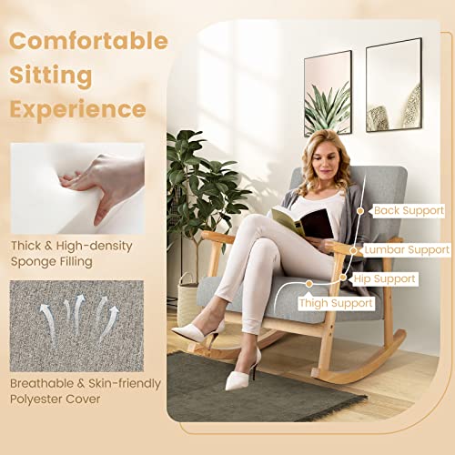 Sillón reclinable moderno gris con cojín extra miniatura 4
