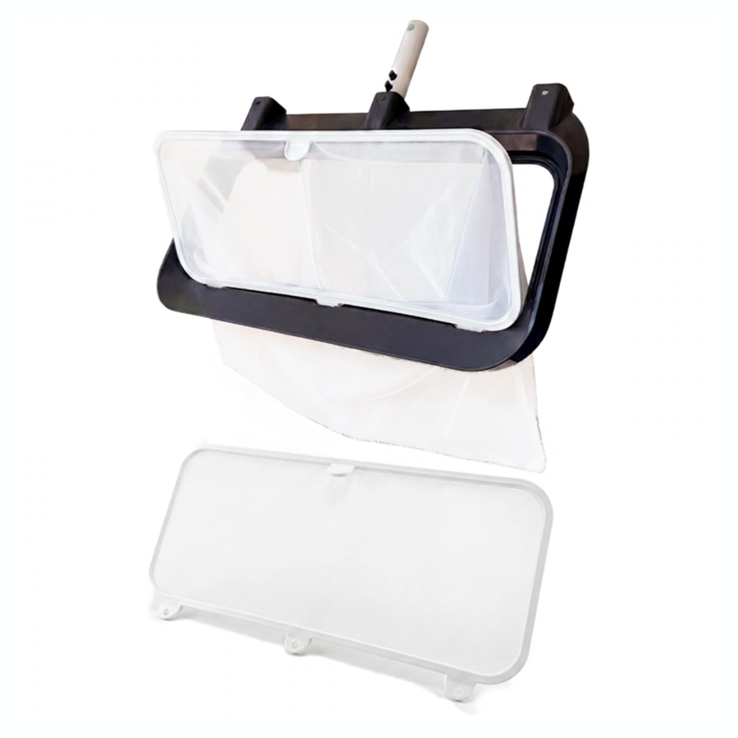 NODI Net+ | Professioneller 3-in-1 Poolkescher | Poolboden, Oberfläche & Unterflur-Rollladenkasten | Belastbarkeit 32 kg | Austauschbares Netz | Nachhaltig & Wirtschaftlich