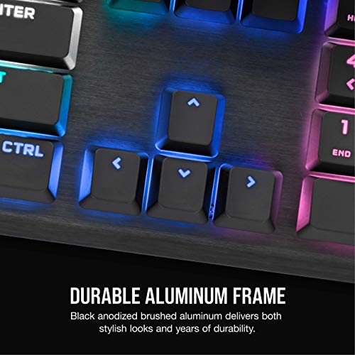 Corsair K60 Rgb Pro Mechanical Gaming Keyboard - Cherry Mechanical Keyswitches - Durable Aluminumframe - Customizable Per-Key Rgb Backlighting (Renewed) #TOP4