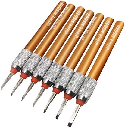 Miniatura 2 de ANSAI Hobby Tools - Cincel para herramientas de corte, 7 piezas, 0.20.40.60.80.039 in0.079 in0.118 in (todos los 7 tamaños)