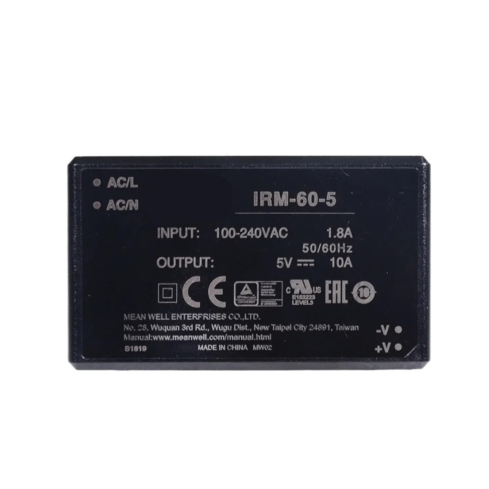 Module d'alimentation 60 W CA-CC IRM-60-15 ultra compact et isolé