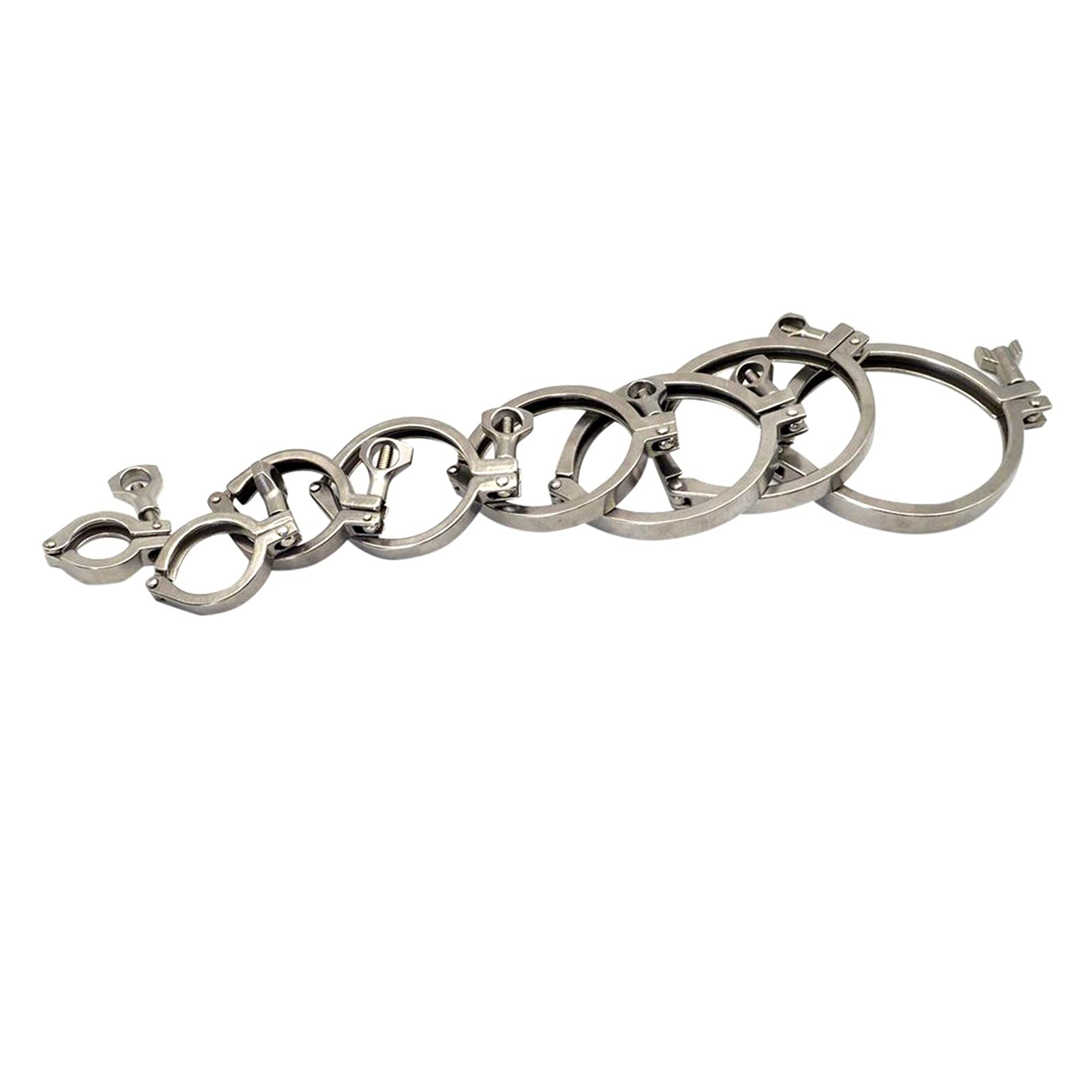YANGQI yaoqijie 1"- 8" Pulgadas de Acero Inoxidable de Acero Inoxidable Tri férula trébol SS 304 Ajuste for la Brida del Tubo con Junta de Silicona Lasting (Color : 1 PC, Size : K-268mm)