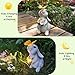 YODY Solar Garden Statues Outdoor Decor- Yard Decorations for Patio, Balcony, Backyard, Lawn Ornaments - Rabbit Figurines with LED Light- Unique Birthday House Warming Gifts for Women, Mom, Grandma