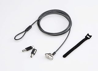 エレコム セキュリティワイヤー シリンダー錠 NobleWedge(3.2×4.5)互換 通常キー ESL-703