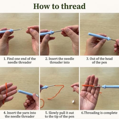 Image of PATPAT DIY Tufting Art Craft Kit Punch Needle Embroidery Set with Pattern Hoop Tools and Yarn for Creative Home Craft Activities