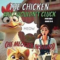 The Chicken Who Wouldn’t Cluck (He Meowed Instead): A laugh-out-loud farmyard tale for silly kids ages 3–8, with farm animal humor, meowing chicken, and silly farm animals B0F62X4CX9 Book Cover