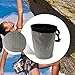 FytStycale Climbing Chalk Bag Storage Pouch Drawstring Closure Climbing Gear Lightweight Chalk Carrier Bag for Bouldering Fitness, Silver Gray