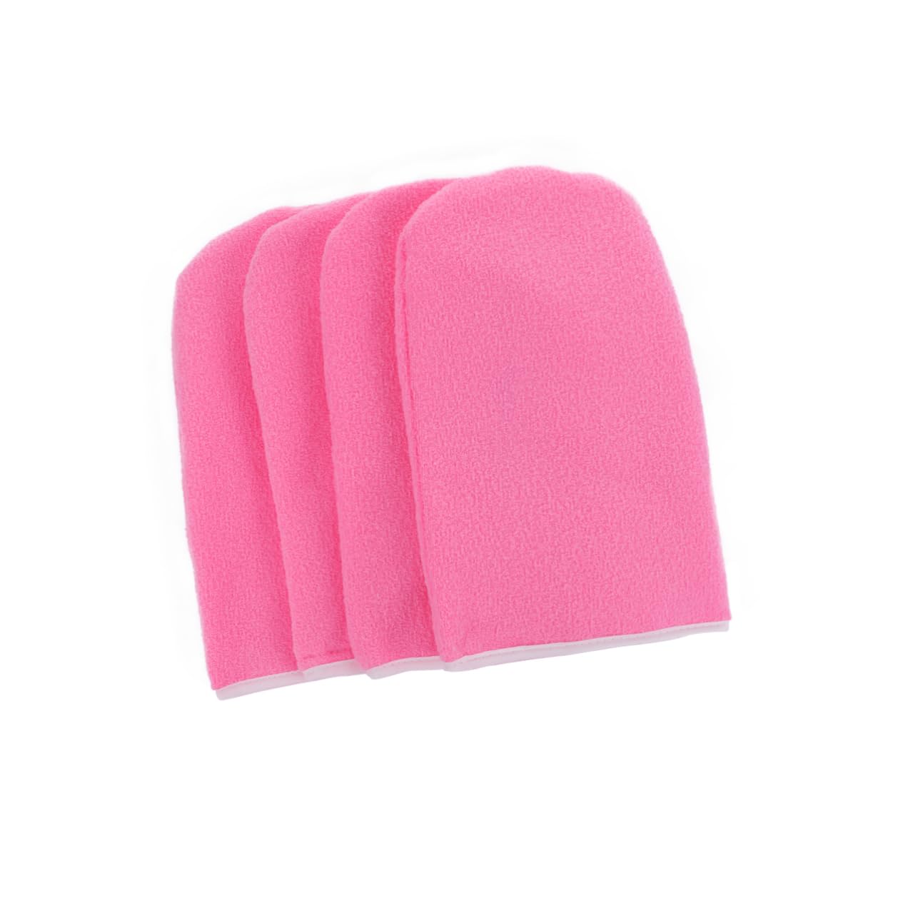 Beatifufu 2 Pair Insulated Cotton Gloves Pink Paraffin Wax Liners for Hand Spa Moisturizing Beauty Mitts