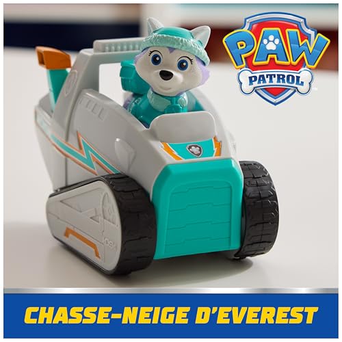 Paw Patrol - Pat Patrouille - Véhicule Figurine Everest - Voiture Figurine À Collectionner - Everest Pat Patrouille Véhicule - Plastique Recyclé - Voiture Enfant - Jouet Enfant 3 Ans Et +