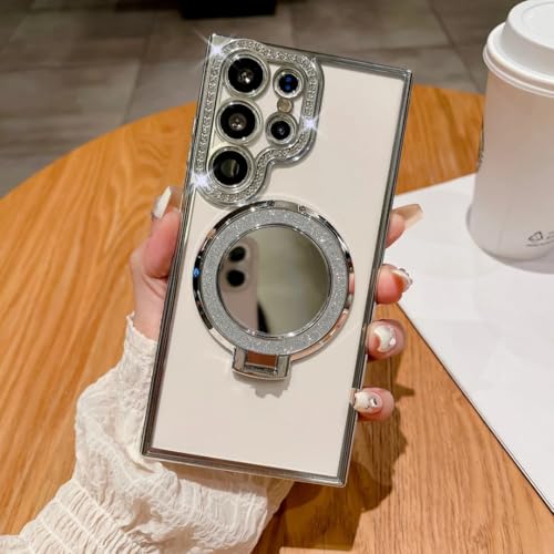 Coque Samsung S22 Plus miroir argent transparent luxe antichoc