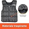 DH FitLife Gilet pesi 20 kg per la costruzione muscolare e l'allenamento della forza Gilet appesantito | Gilet da corsa donna uomo | gilet da allenamento fitness regolabile