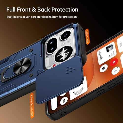 Coque rigide en silicone Nothing Phone 4a violette finition premium
