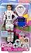 Barbie 65th Anniversary Doll & 10 Accessories, Astronaut Set with Brunette Doll, Rolling Rover, Space Helmet with Flipping Shield & More