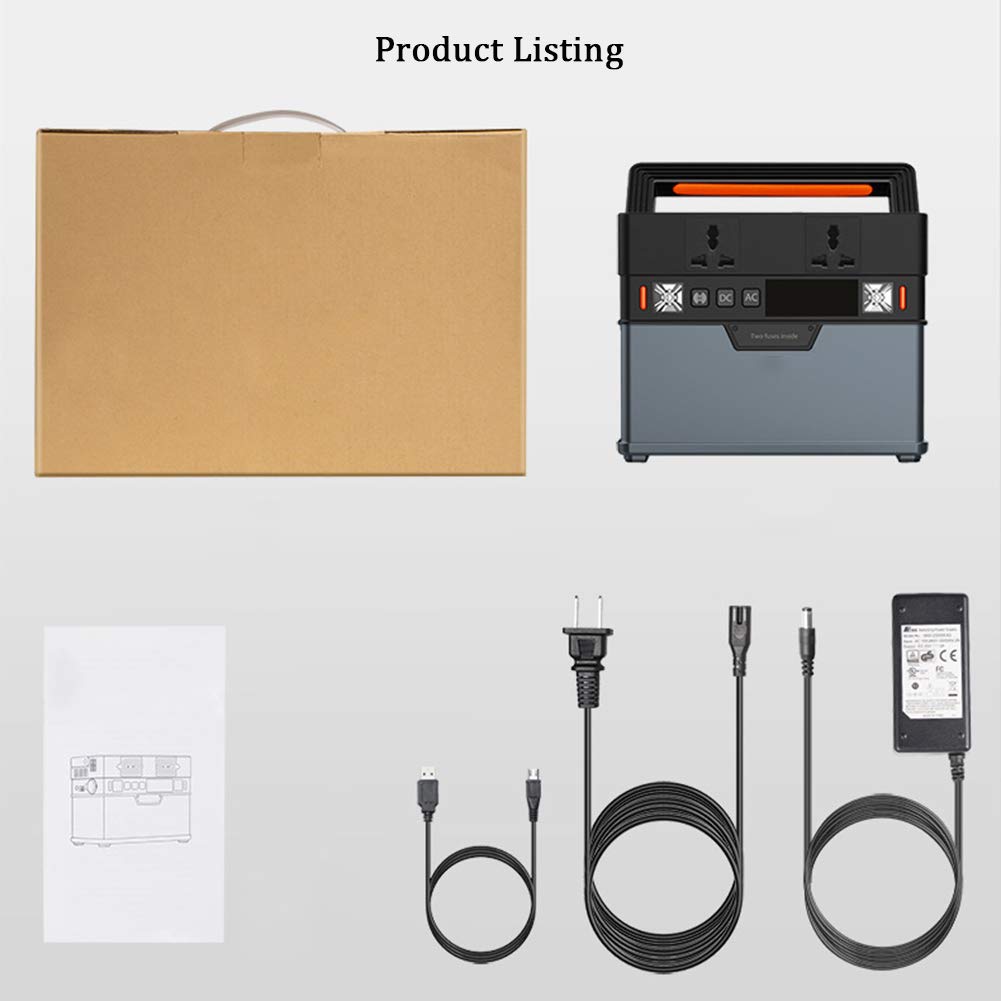 Central eléctrica portátil 110V 220V Banco de energía generador para refrigerador de Coche TV Drone Teléfonos portátiles Proyector de batería de Coche,US