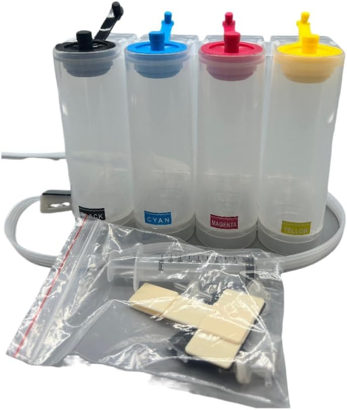 DIY Universal 320ML CISS Tank Without Ink Compatible with Printers(BK C M Y 4Color)