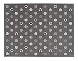 Medida: 140x200 cm Aratextil Puntos Alfombra Infantil, Acrílico, Gris, 140x200 cm