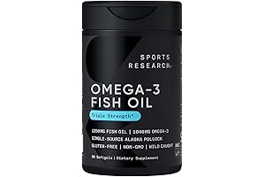 Sports Research Triple Strength Omega 3 Fish Oil