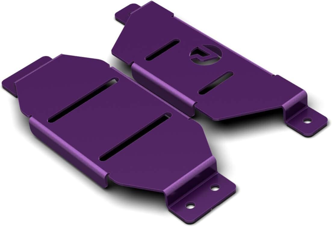 PrimoChill SX Offset CTR Hard Mount Reservoir to Radiator Mount - 140mm Series - Candy Purple
