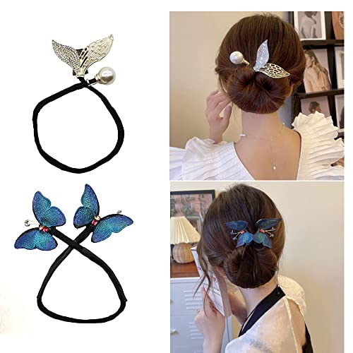 2 pezzi Chignon per Capelli da Donna French Twist