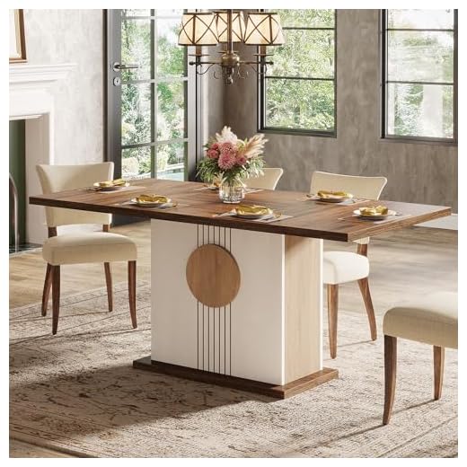 Elegant Rectangular Dining Table for 6