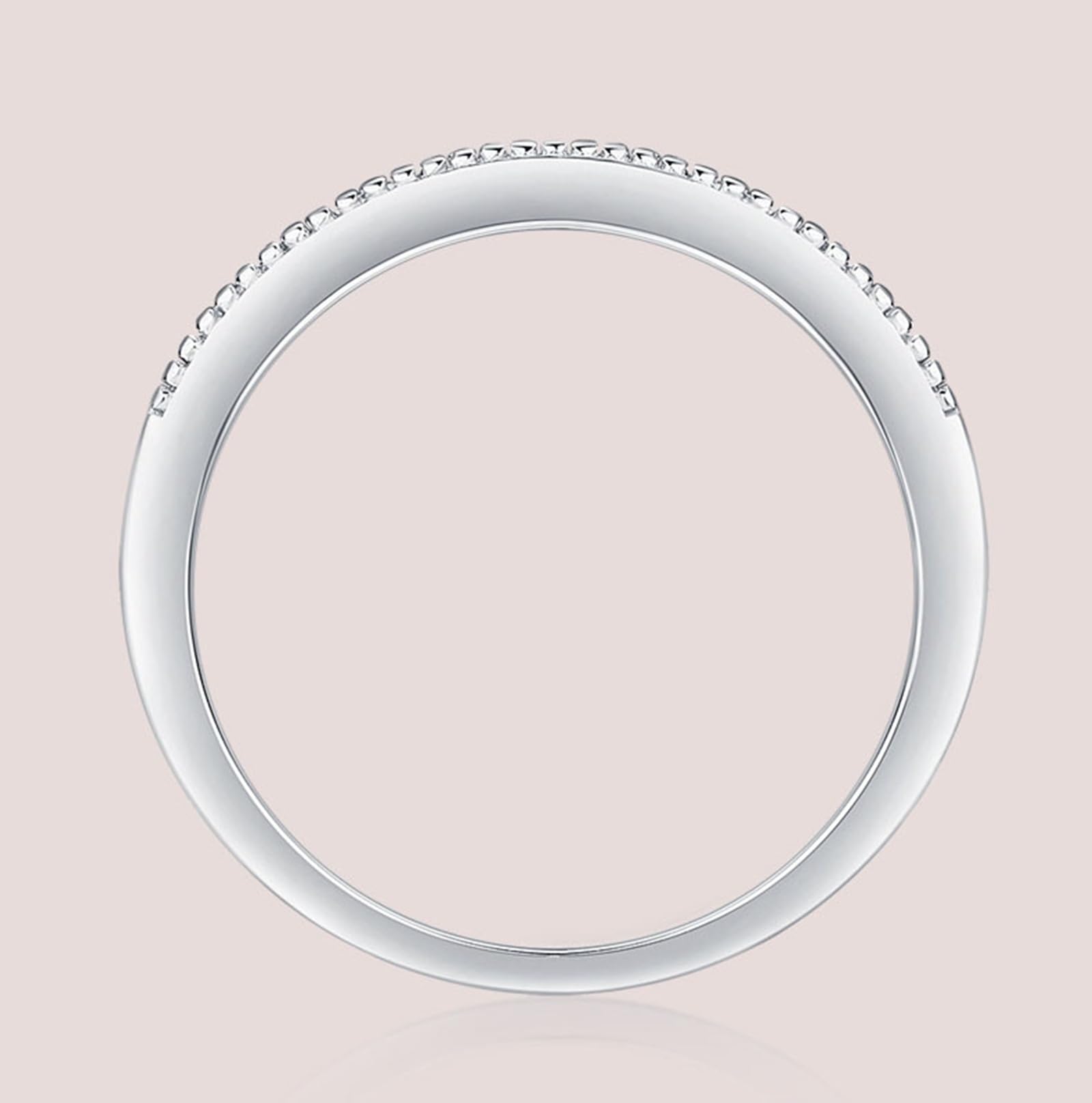 Moissanite pierścionek z białego złota, pierścionek ślubny, damski, z prawdziwego złota, pierścionek zaręczynowy z moissanite, dla kobiet