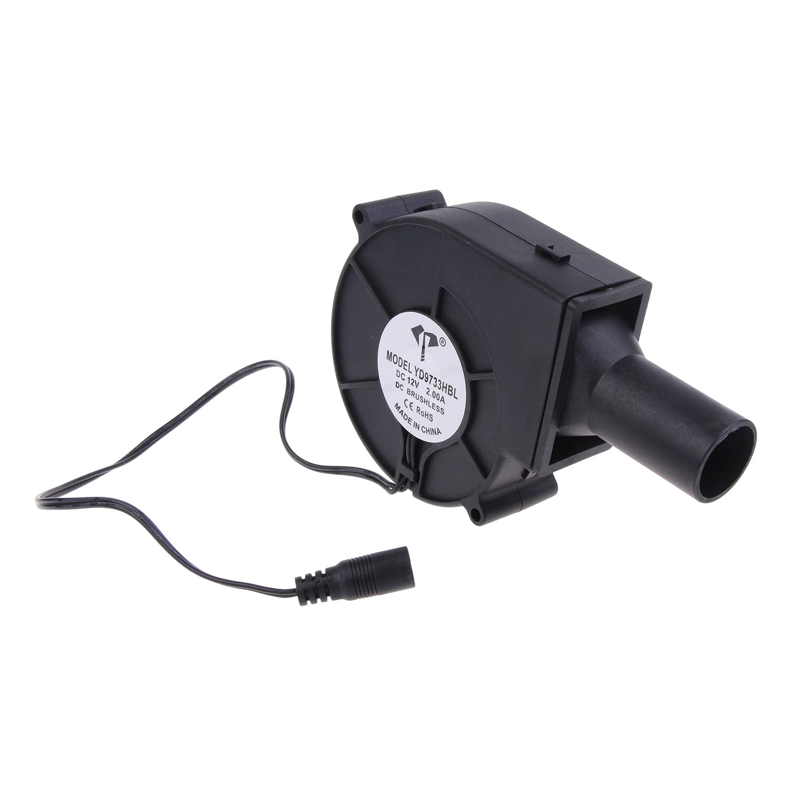 Kalttoy 26Mm Electric Blower Bbq Fan 9733 97X97x33mm 12V 2A 5100Rpm Large Air For Camping Cooking Grill Stove With Air Duct Tube