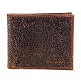 Twisted X Wallet, Bifold, Brown Pebbled Leather