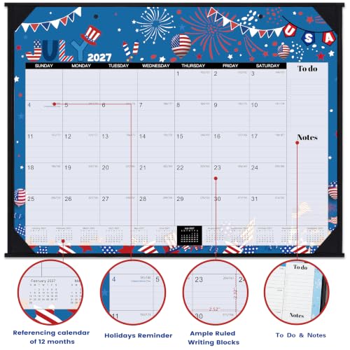 Image of 2027 Calendar - 2027 Desk Calendar, Jan.2027 - Dec.2027, 22 inch x 17 inch