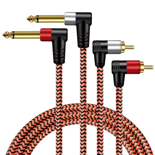 Cable dual TS a RCA para conectar mesas de mezclas y altavoces en casa