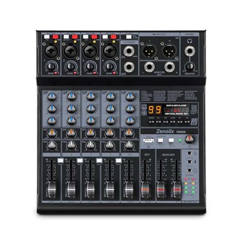 RM06 6-Channel Bluetooth Audio Mixer for Streaming