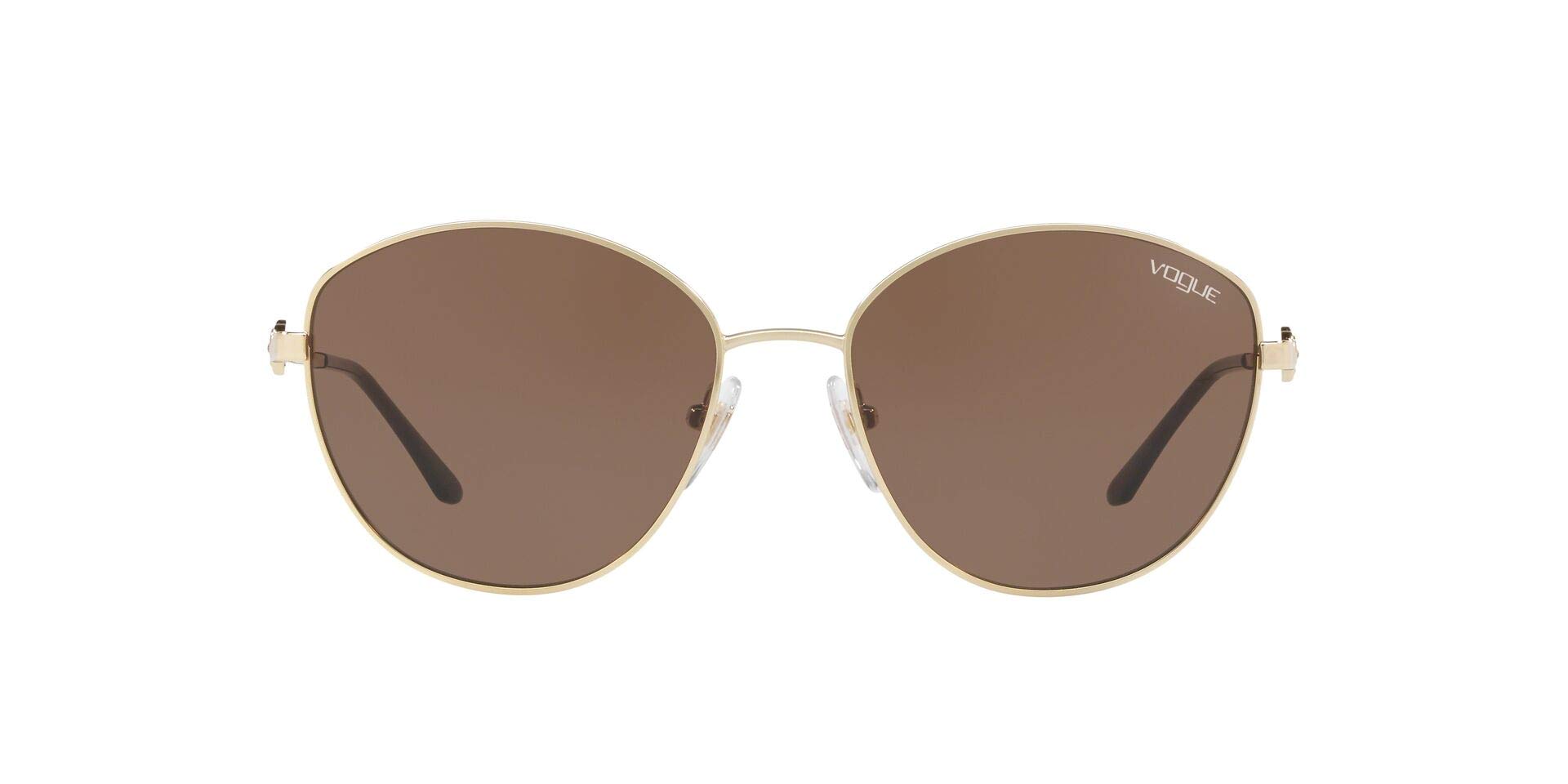 vogue eyewear UV Protected Irregular Sunglasses for Women ( 0VO4091BI | 56mm | Brown )-picture-36