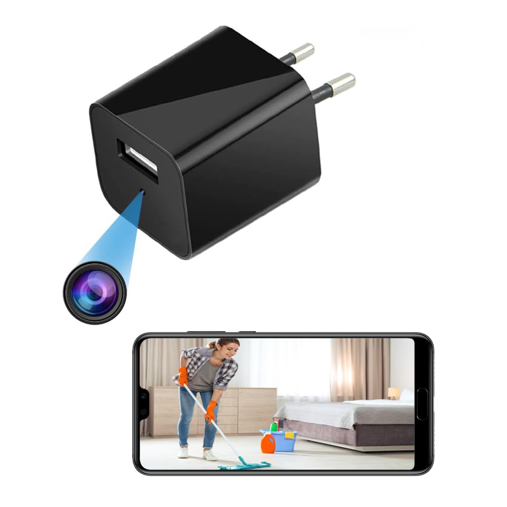 IFITech IFIADPTCAM WiFi 1080P Hidden Charger Camera | WiFi Spy Camera | Live View On Mobile App (iOS and Android) | Ideal for Home/Office Monitoring - Black (B0C7KTCM12) Amazon Price History, Amazon Price Tracker