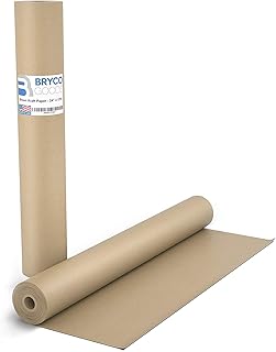 Sponsored Ad - Brown Kraft Arts and Crafts Paper Roll - 24 inches by 175 Feet (2100 Inch) - Ideal for Paints, Wall Art, Ea...