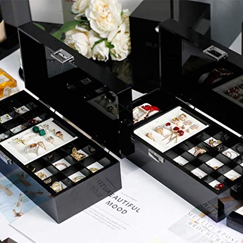 Boîtes à bijoux en acrylique le coffret cadeau idéal avec 19 compartiments - 6