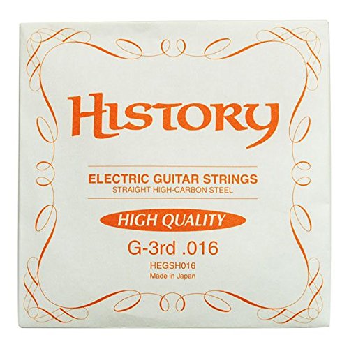 HISTORY HEGSH016 HIGH QUALITY 日本製 エレキギター弦 3弦用バラ弦10本セット .016 ハイクオリティ (ヒストリー)