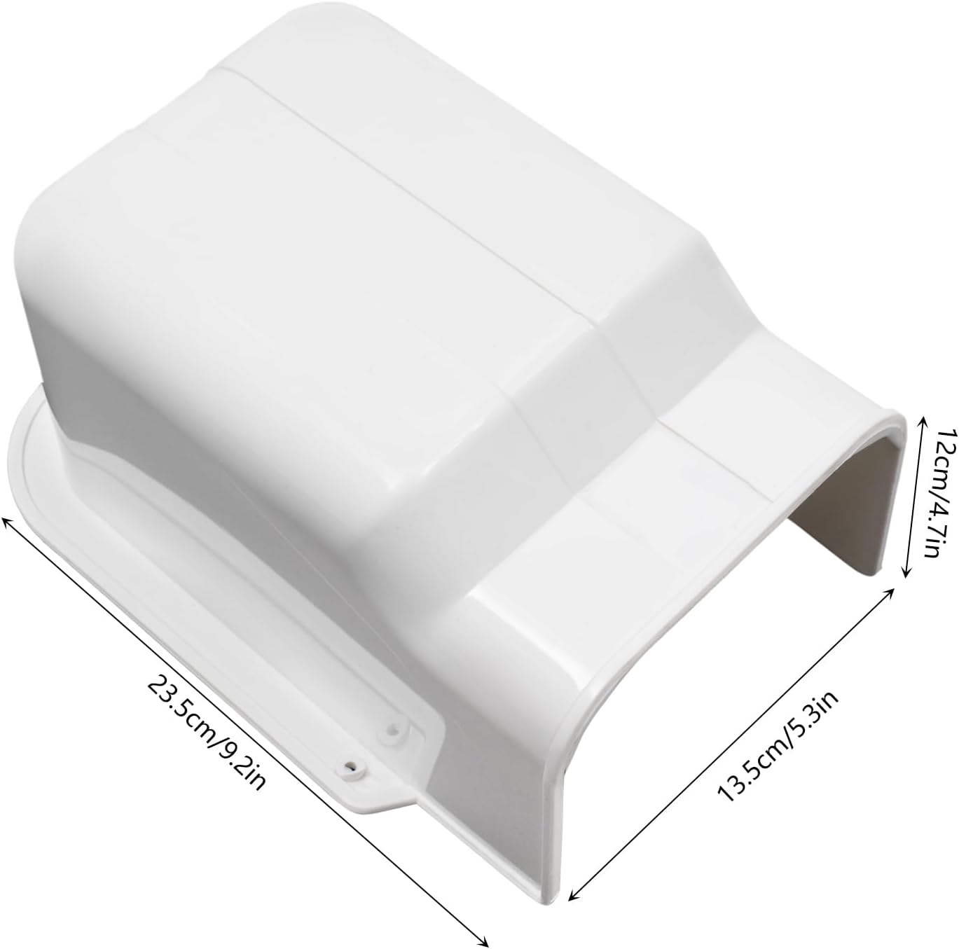 5" 17Ft PVC Line Set Cover Mini Split Line Set Cover with 4 Straight Ducts and 1 Flexible Ducts Air Conditioners Decorative Tubing Cover Kit for Split or Central AC and Heat Pum