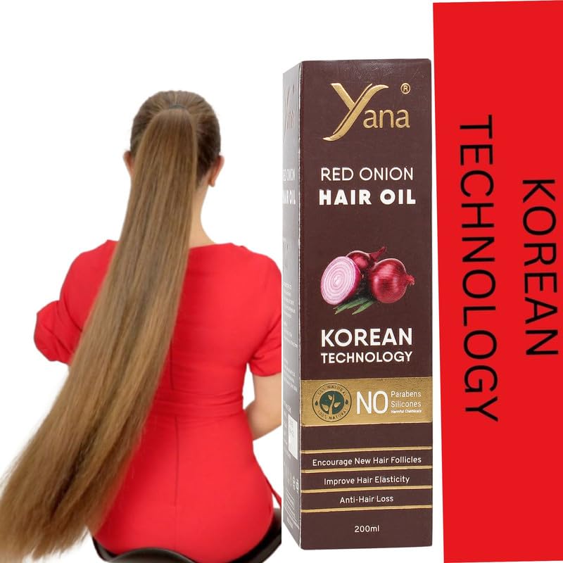 YANA RED ONION AND BLACK SEEDS, ALOE OIL, VIT-E, BHRINGRAJ OIL, AMLA OIL, BRAHMI OIL HAIR OIL ( KOREAN TECHNOLOGY ) / HAIR GROWTH OIL WOMEN FASTER