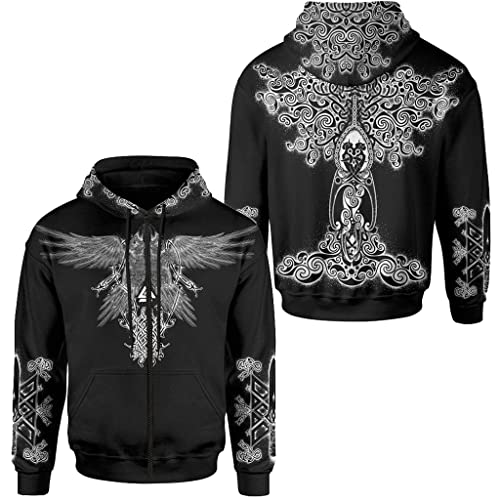 Pull de rue pour hommes résistant aux lavages avec motifs celtes - 3