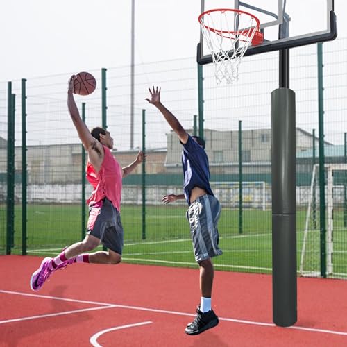 ProSlam Heavy Duty Basketball Pole Pads, Fits 3" x 3", 3.5"x 3.5", 4" x 4" Round or Square Size Poles, 2" Thick 72" Tall All-Weather Pad(Grey,3 Sides Parcels) - Thumbnail 6