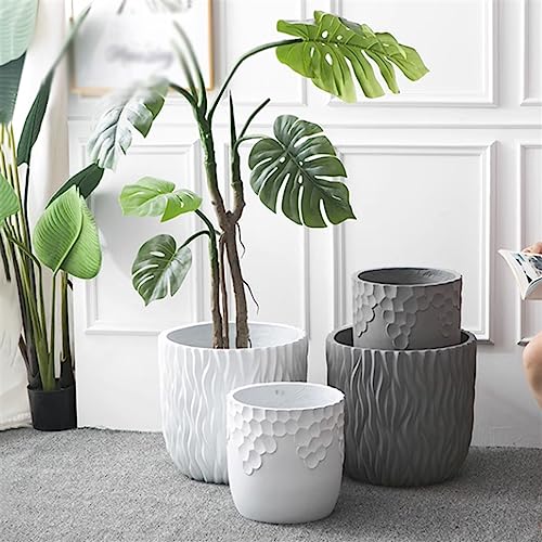 Pot de fleurs blanc petit format pour plantes de sol d'intérieur - 7