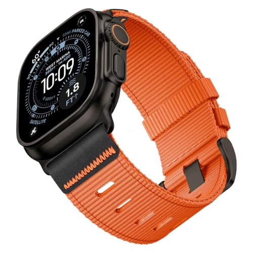 Image of Tactical Nylon Bands for Apple Watch Ultra 3 2 Band Series 11-1 /SE Men