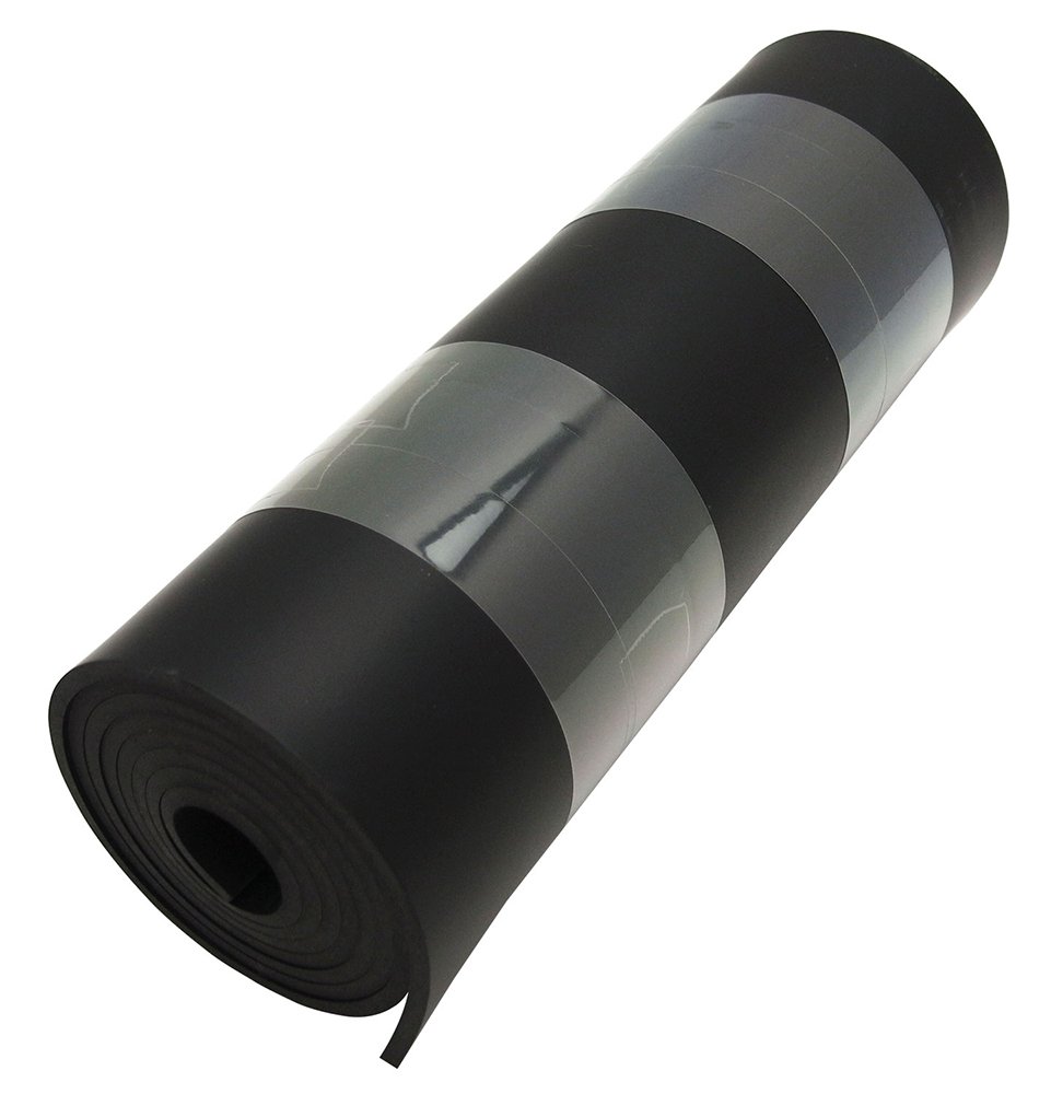 Wake Industry GS-102 Rubber Sheet, Black, Thickness 0.1 x Width 7.9 inches (200 mm) x Length 3.3 ft (1 m) Natural Rubber, Anti-Slip, Gasket Material, 1 Roll