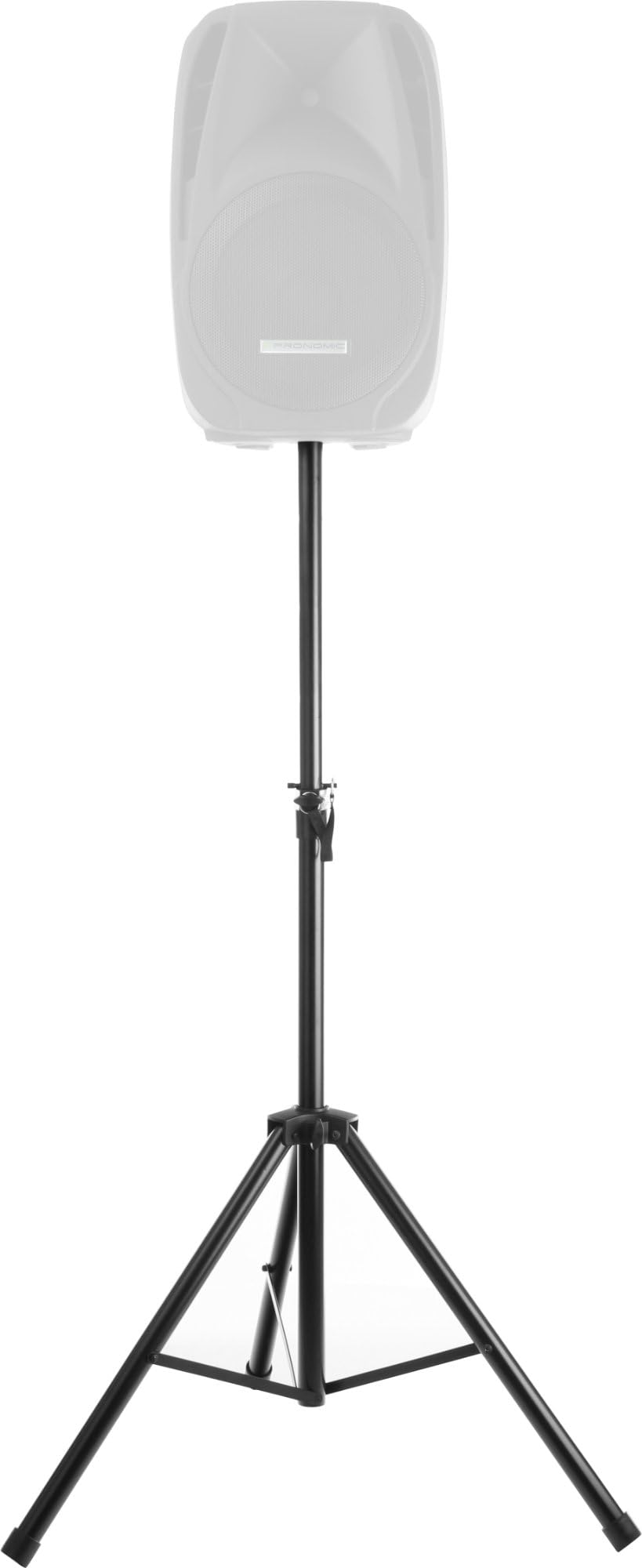 McGrey SPS-1 Pieds d’Enceinte en Acier Noir (Pied d’Enceinte en Acier, Construction Stable à trépied Extra Large, Extensible de env. 130 à 193 cm, capacité Max. 50 kg, Poids : 3,3 kg)