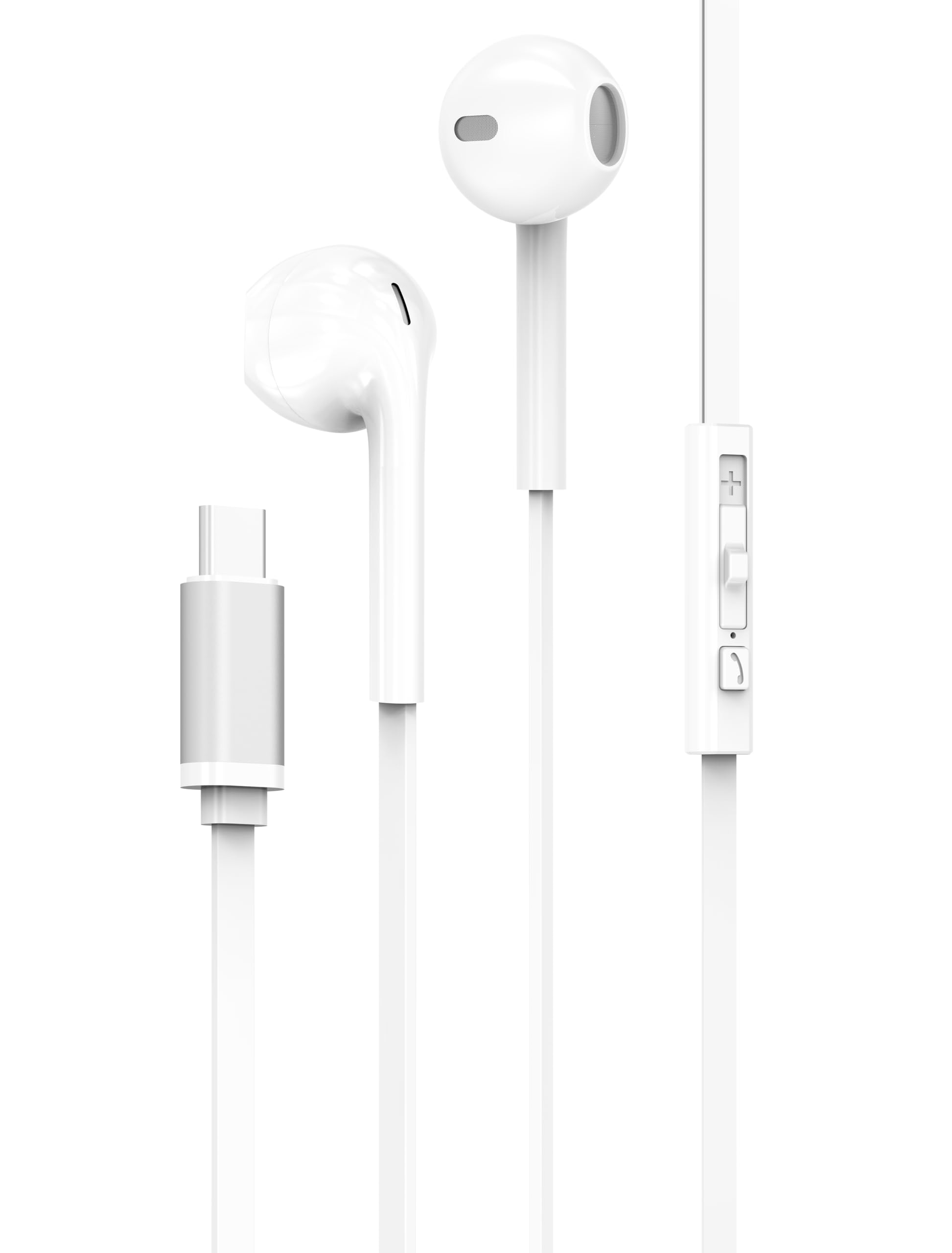 VIDVIE HS666 USB C Headphones for iPhone 15 Pro Max Plus iPad 2022, Type C Earbuds with Mic Volume Control Multi Device