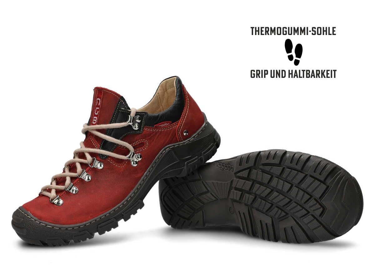 nagaba - Męskie buty trekkingowe - skórzane buty trekkingowe męskie - półbuty męskie z prawdziwej skóry, ze sznurówkami - buty męskie, półbuty, buty rekreacyjne
